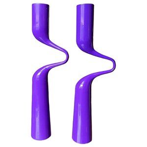 Iconic Mikaela Dörfel Twisted Double Candleholders by Menu Denmark (Purple) 🕯